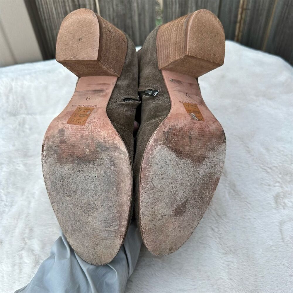 Madewell Women's Brenner Suede Ankle Booties Brown Size 9 Casual - Picture 6 of 8